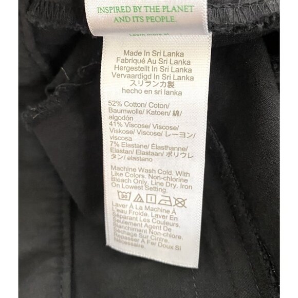 J. Crew Women's Size 8 Black Kelsey Cotton Blend Cropped Flare Pants Stretch - Picture 5 of 5